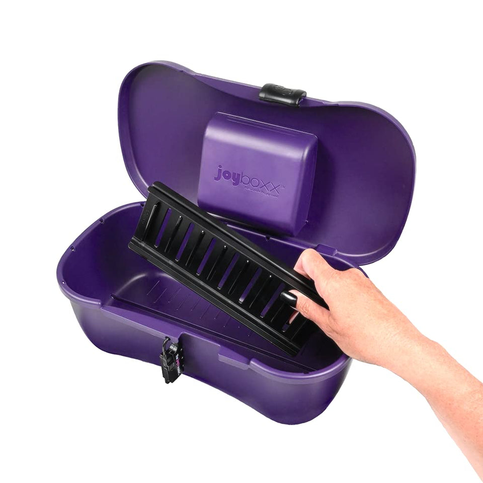 Joyboxx - Passionate Playground Hygienic Locking Storage Box System, Purple, 1 Count