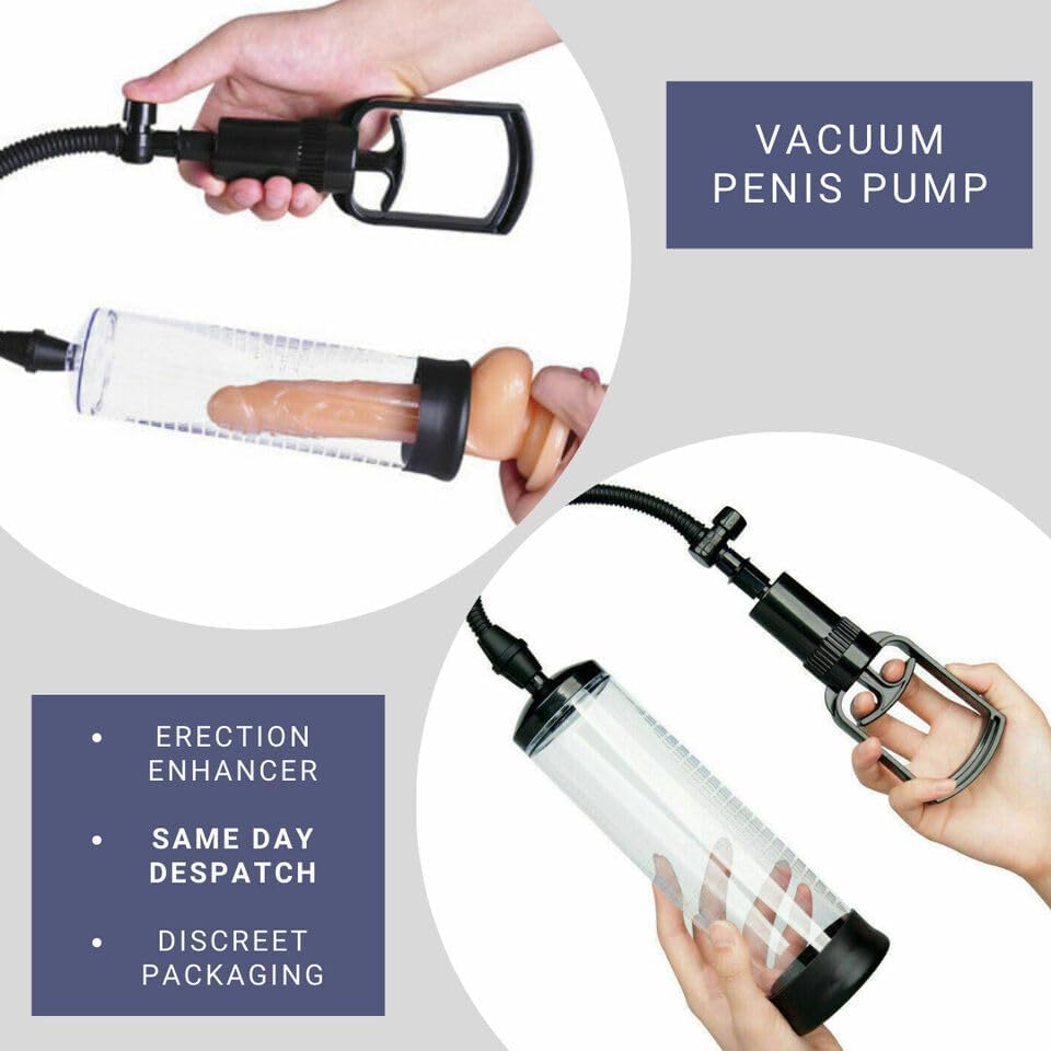 Penis Vacuum Pump Manual Penis Enlarger for Male Erection & Enhancement- Trainer Sex Toys Pumps & Enlargers Trainer for Men Manu