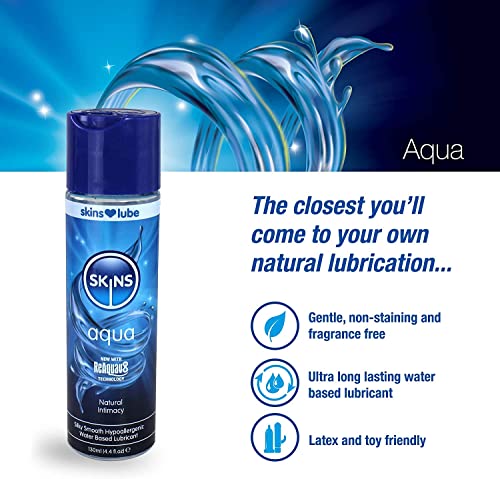 Skins Aqua Water Based Lubricant 8 Fl Oz