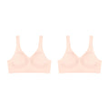 Hanes Womens Wireless Bra, Smooth Comfort Full-Coverage T-Shirt Bra, Single or 2-Pack