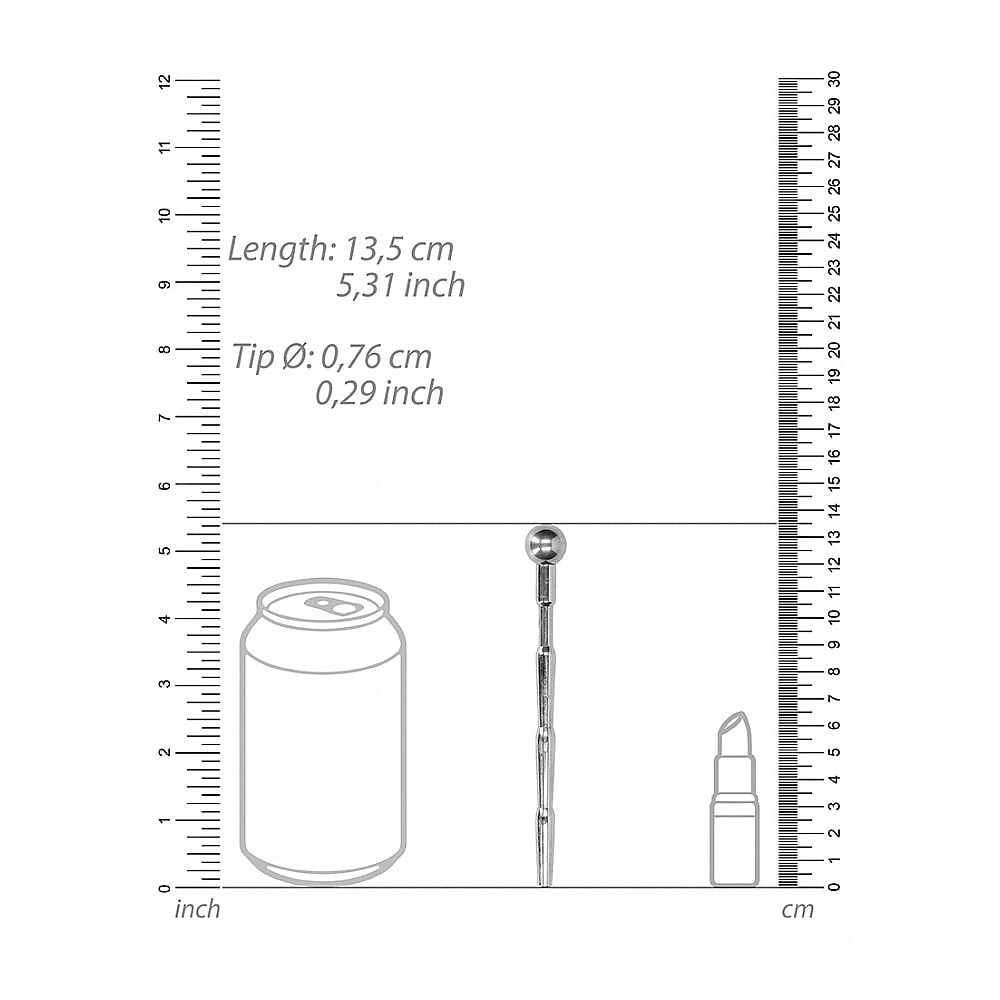 Ouch Urethral Sounding Metal Dltr 7Mm