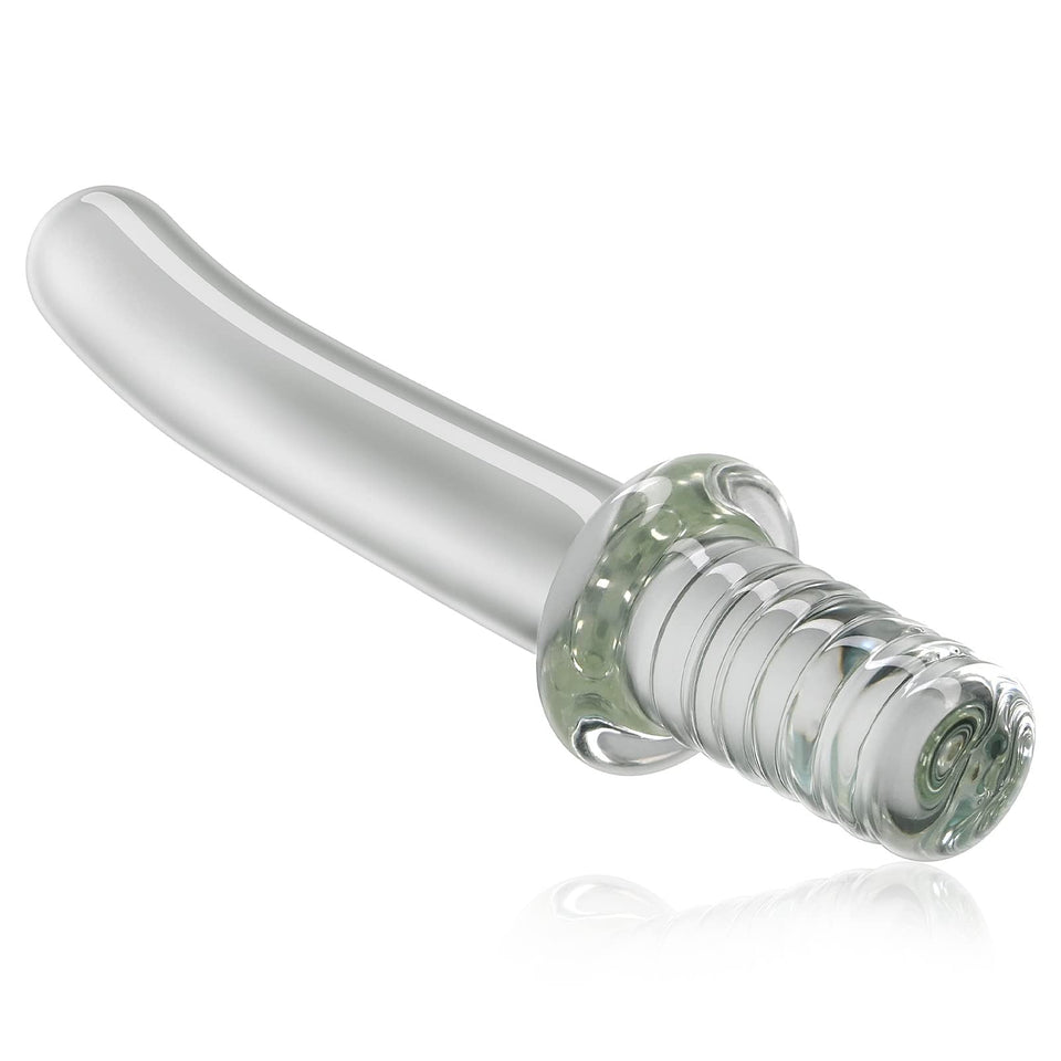 Sex Factory Crystal Glass Dildo Masturbation Wand, Vaginal Masturbation Massager Anal Butt Plug Pleasure Stick Anus Stimulation