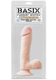 Basix 7.5In. Dong W/Suction Cup Flesh