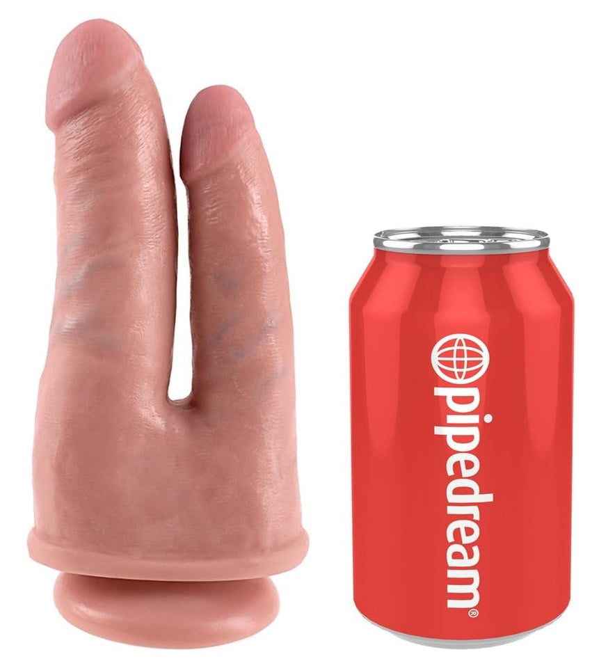 Pipedream King Cock Double Penetrator, Flesh