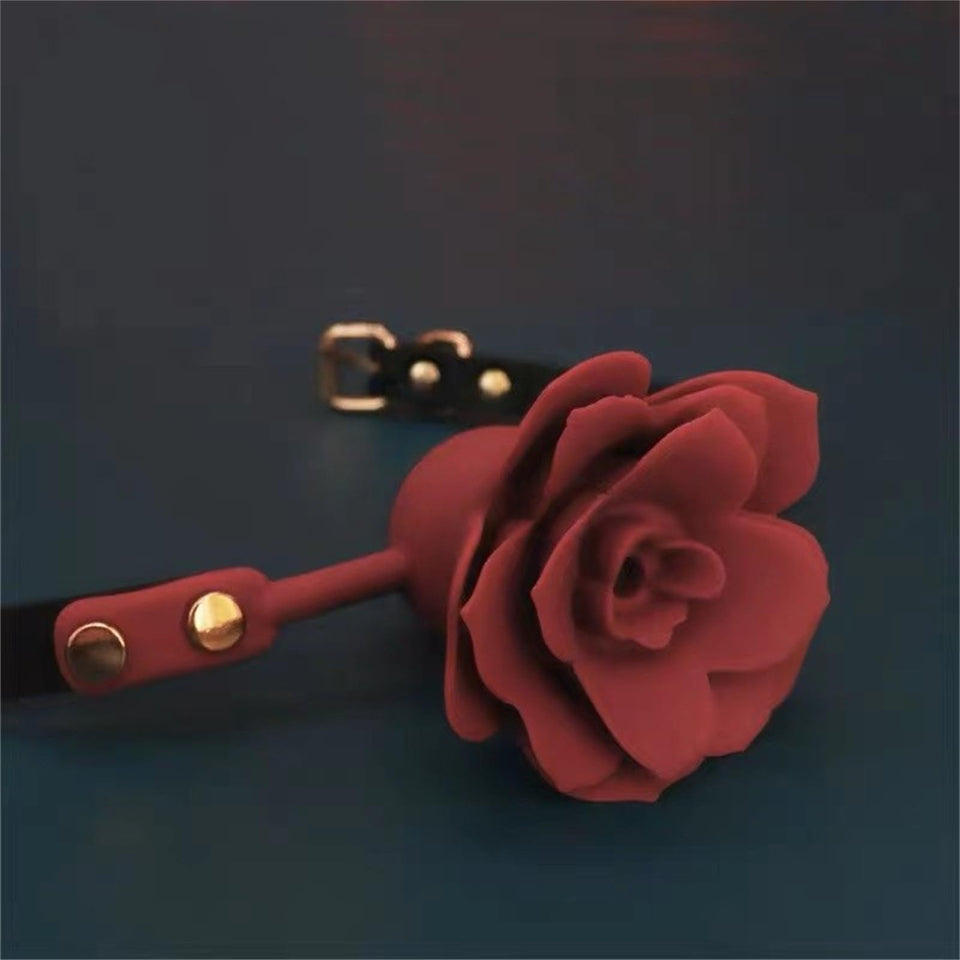 Mouth Gag Breathable Roses Ball Gag Bondage Gags & Muzzles Penis Gag BDSM Sex Toys for Woman, Fetish Adult Games Sex Slave Femal
