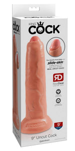 King Cock 9In Uncut Flesh
