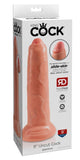 King Cock 9In Uncut Flesh