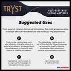 Doc Johnson Tryst Multi Erogenous Zone Massager     Black