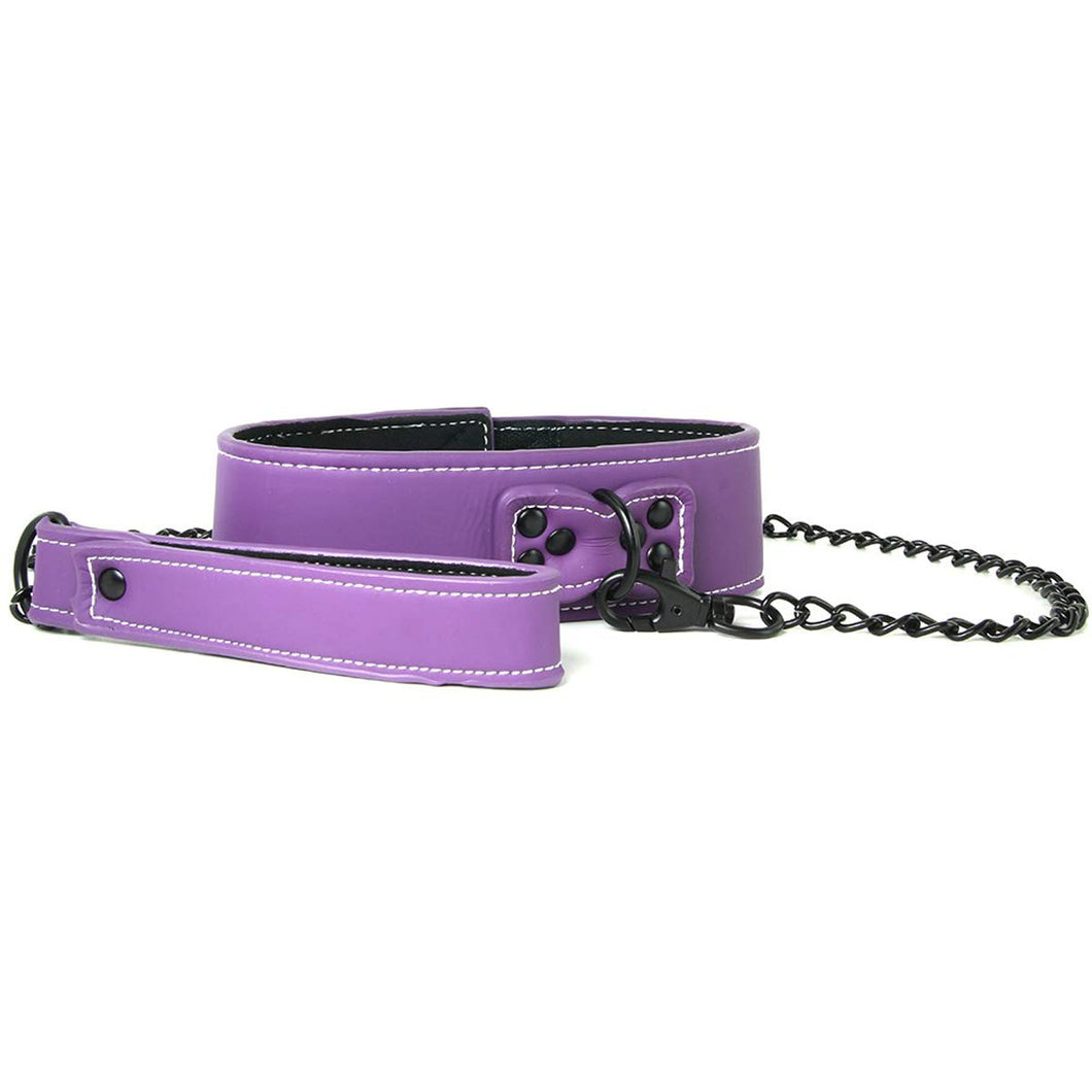 NS Novelties Lust Bondage Collar - Purple