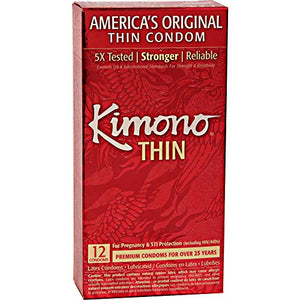 Kimono Lubricated Condom 12 Pk