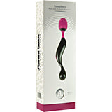 Adrien Lastic Symphony Wand Massager, Neon Pink/Black, 8.25 Inch