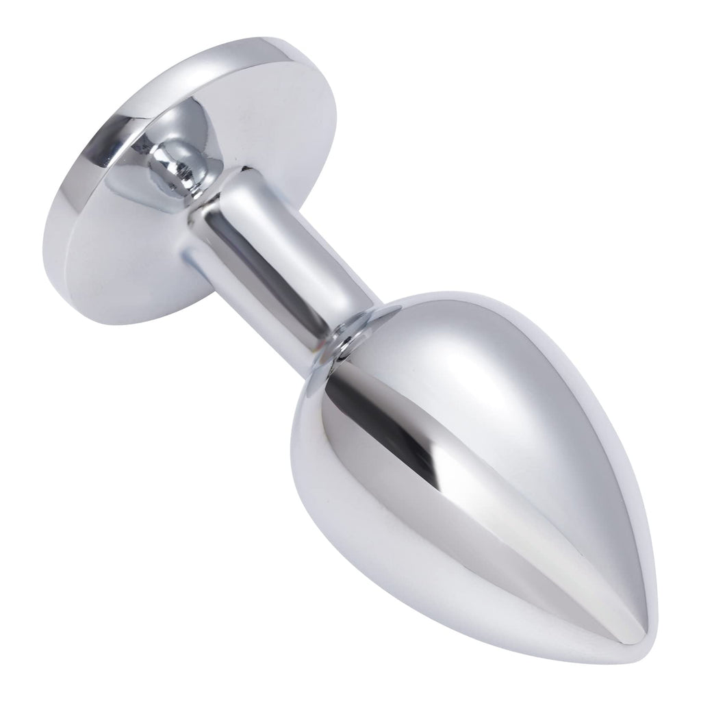 Hmxpls Small Anal Plug, Anal Toy Plug Beginner, Personal Sex Massager, Stainless Steel Butt Plug for Women Men Couples Lover, Pu
