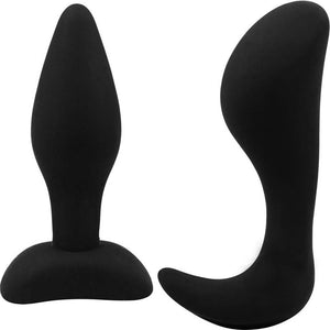 Dom. Sub. Coll Silicone Butt Plugs (Blk)
