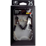 Spartacus Adjustable Micro Plier Nipple Clamps W/Link Chain