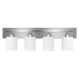 Bathroom Vanity Light Fixture, 4-Light Modern Bathroom Lights With Glass Shade, Brushed Nickel Bath Lighting Fixtures Over Mirro