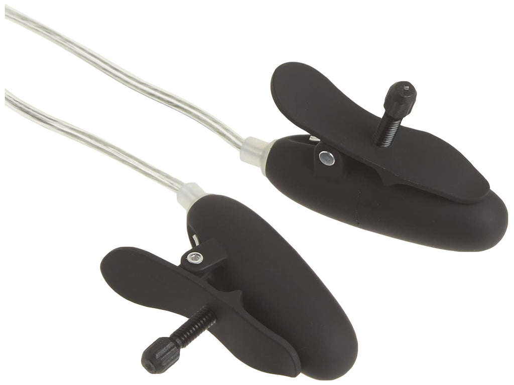 California Exotic Novelties Nipple Play Advanced Vibrating Heated Nipple Teasers, Black