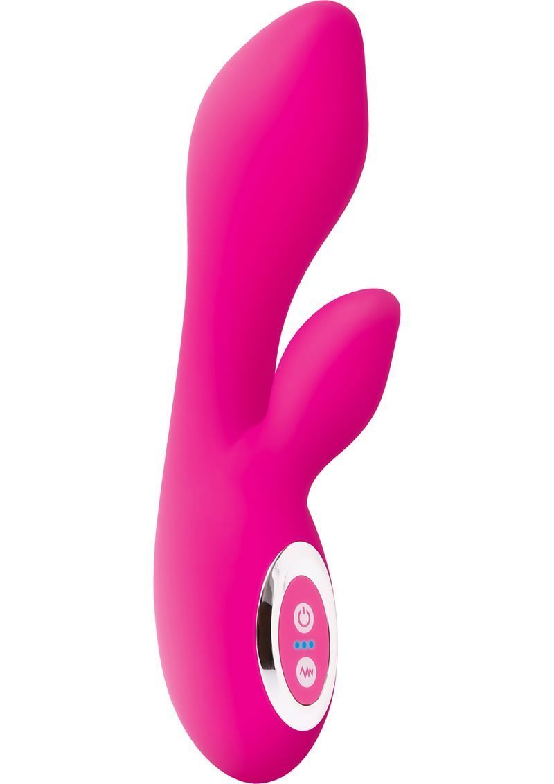 Evolved Novelties Marilyn Silicone Rechargeable Dual Vibe Waterproof, Pink, 7 Inch