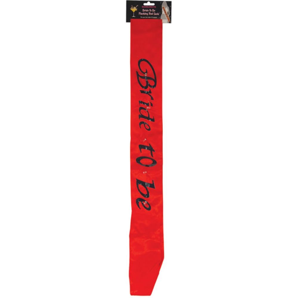 Bachelorette Party Favors Bride To Be Flashing Sash Red