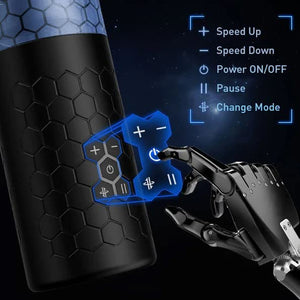 Wedol Male Masturbator Automatic Masturbation Cup Pocket Pussy With 10 Thrusting Spinning Modes And 10 Speeds Hands-Free 3D Realistic Vagina Oral Stroker Sex Toys For Men Masturbation