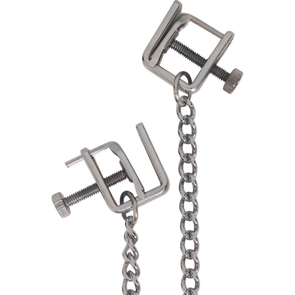 Spartacus Nipple Clamps with Adjustable Jewel Chain