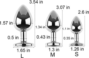 OOIIXX Anal Plug with Sexy Tail for Cosplay, Adult Sex Toys of Stainless Steel Anal Plug (Gray-White Kit, Medium)