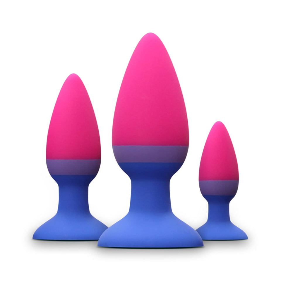 NS Novelties  colours Trainer Silicone Anal Plug Kit  Multicolor