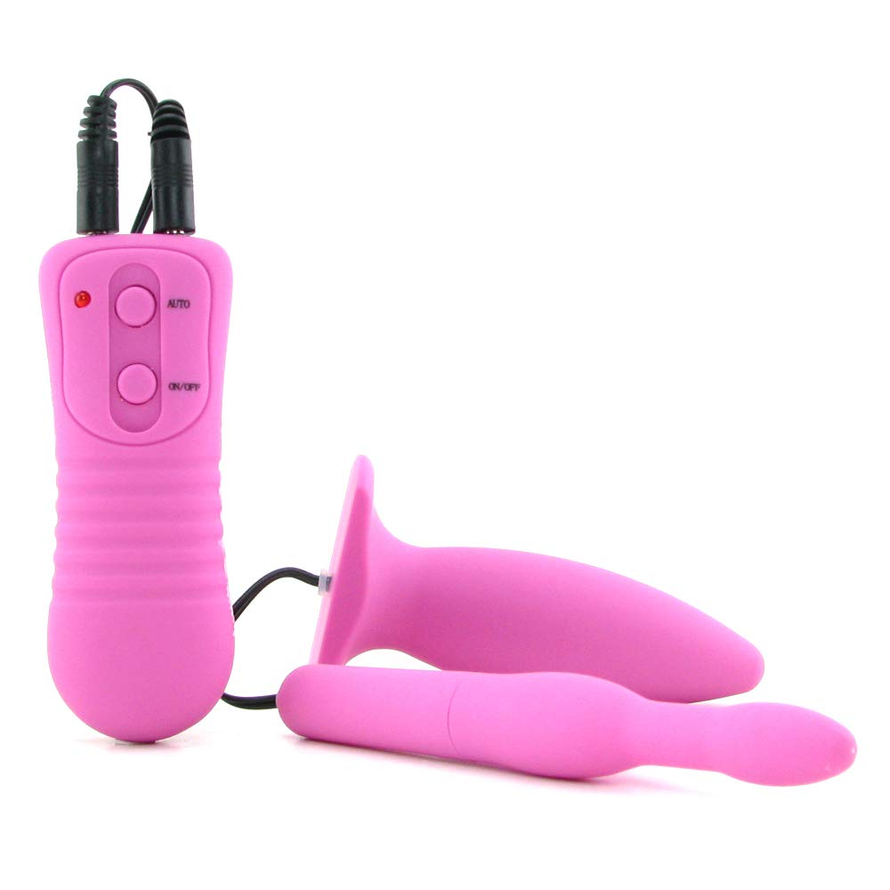Nasstoys My 1st Anal Explorer Kit Vibrating Butt Plug and Please - Pink