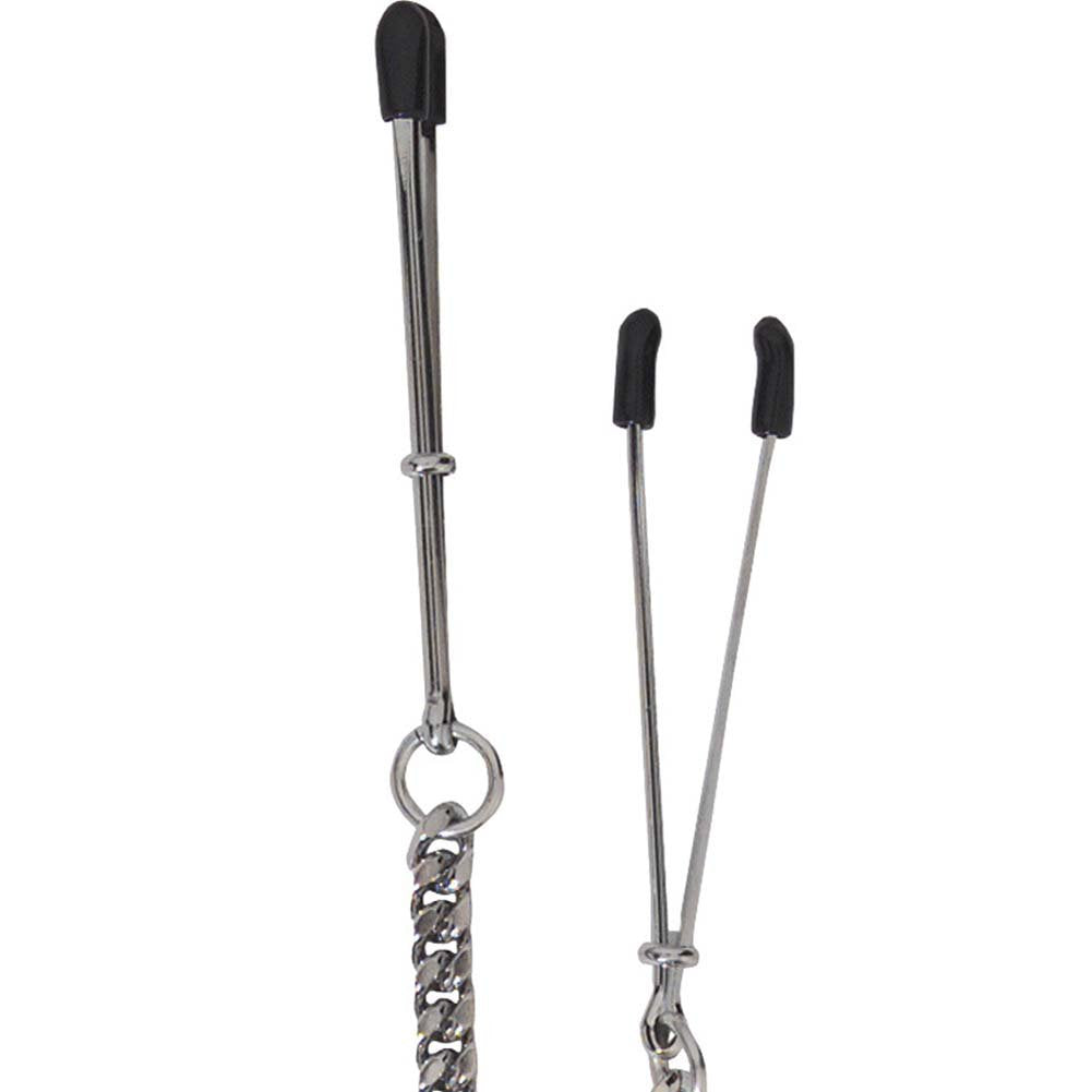 Spartacus Tweezer Nipple Clamps with Adjustable Jewel Chain