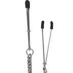 Spartacus Tweezer Nipple Clamps with Adjustable Jewel Chain