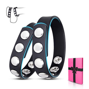 Adjustable Soft Cock Ring Pleasure for Men Erection Enhancing, Silicone Male Penis Rings with 2 PCS Cock and Ball Ring kit, Cock