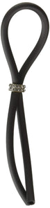 (WD) C-RING LASSO DIAMOND GEMS SILICONE BLACK