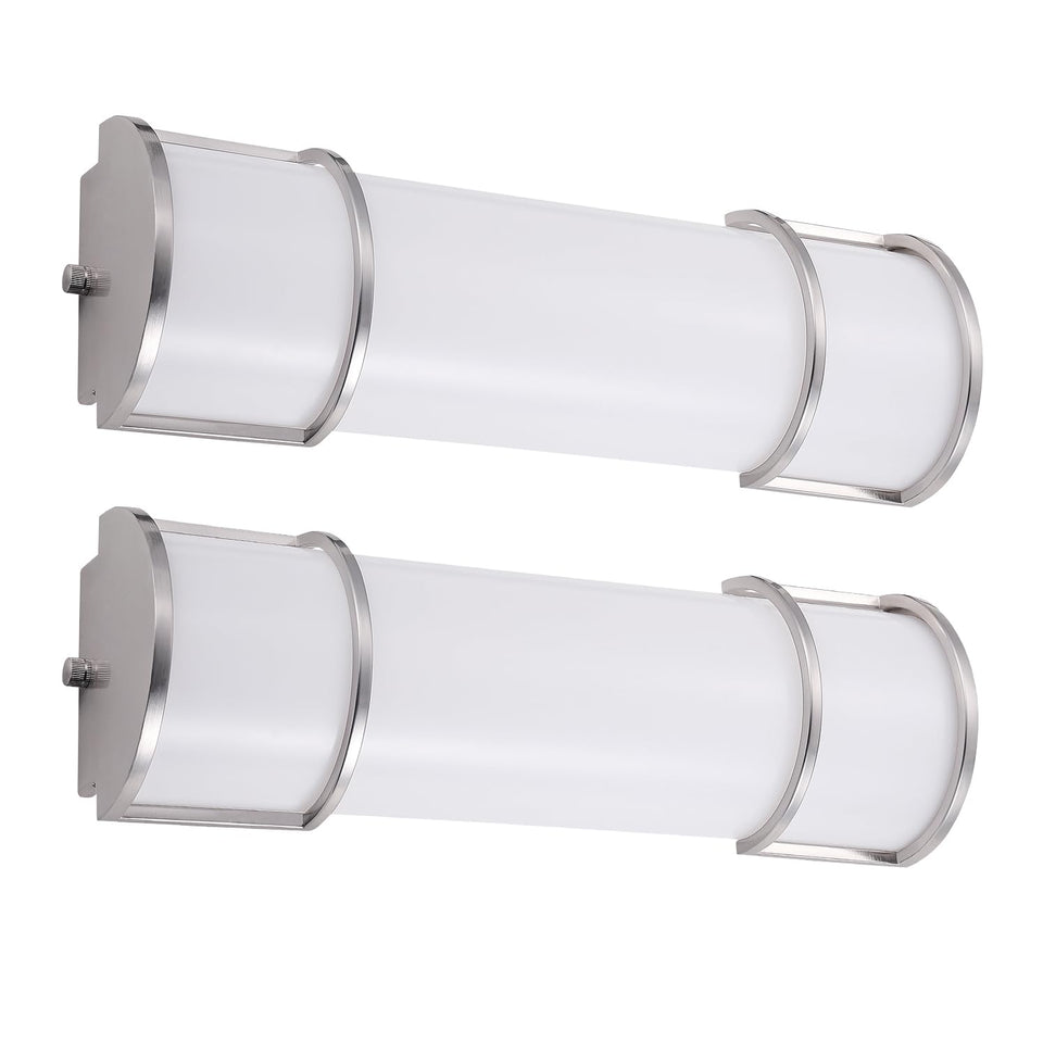 Asd Led 18 Inch Flush Mount Vanity Lighting Fixture | 20W 1650Lm 3000K-5000K 120V | 3Cct, Dimmable, Energy Star, Etl Listed | Ba