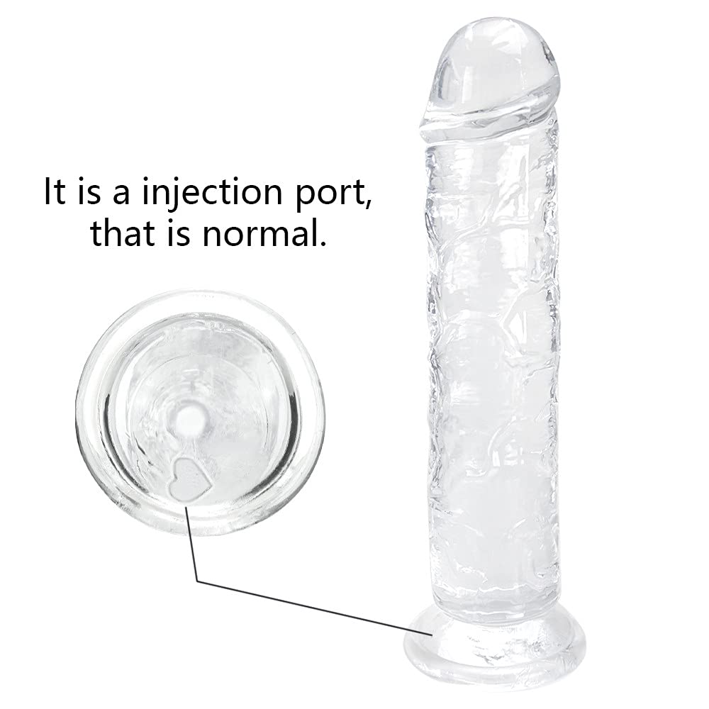 12.5 * 2.3 Inch Huge Dildos Realistic Clear Dildo with Strong Suction Cup Hands-Free Huge Dong Big Size Adult Sex Toy for Women