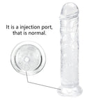 12.5 * 2.3 Inch Huge Dildos Realistic Clear Dildo with Strong Suction Cup Hands-Free Huge Dong Big Size Adult Sex Toy for Women