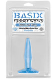 Basix Rubber Works 4-Inch Mini Butt Plug Blue