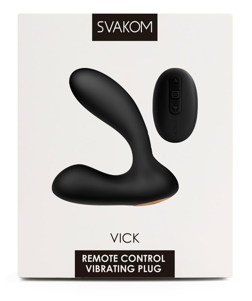 SVAKOM Vick Remote Control Prostate Massager (Black)