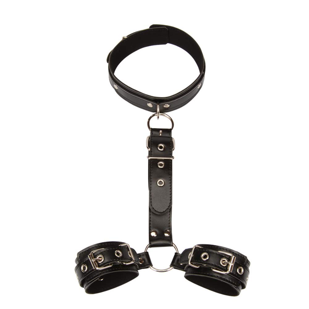 Sex Handcuffs Collar Neck To Wrist Bondage Restraints Kit Bdsm Gear & Accessories Kit Sex Toy For Men Women Couple Game