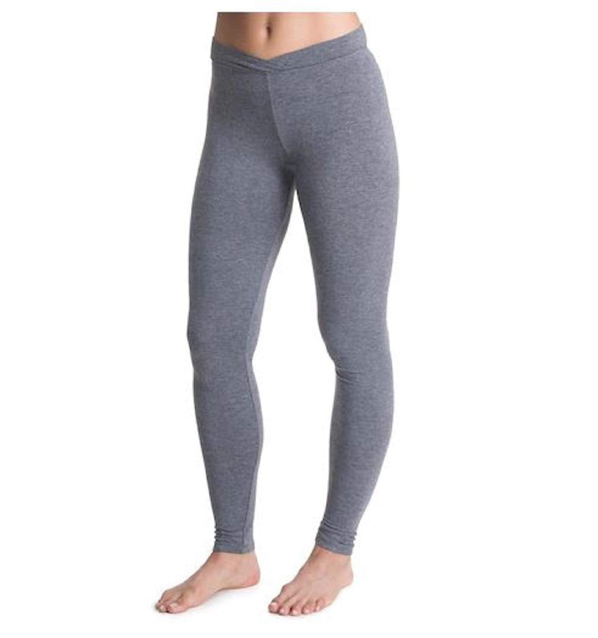 Cuddl Duds Womens Softwear with Stretch Legging, Heather Coal, Small