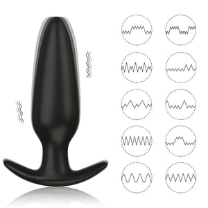 G-spot Anal Vibrator Prostate Massager, Silicone Rechargeable Wearable Anal Vibrator with Remote Control 10 Vibration Modes Wate