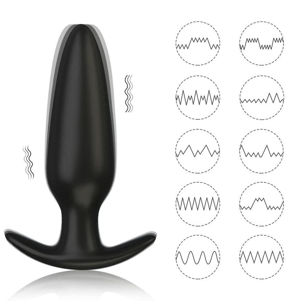G-spot Anal Vibrator Prostate Massager, Silicone Rechargeable Wearable Anal Vibrator with Remote Control 10 Vibration Modes Wate