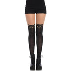 Black Cat Spandex Opaque Panty