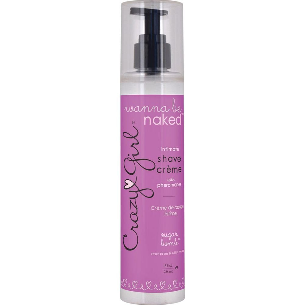 (D) Crazy Girl Smooth & Pretty Pheromone Shave Cream Sugar Bomb 8 Oz