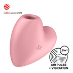 Satisfyer 'Cutie Heart', 8 cm, Pressure Waves and Vibration, Playful Design, Colour: Pink