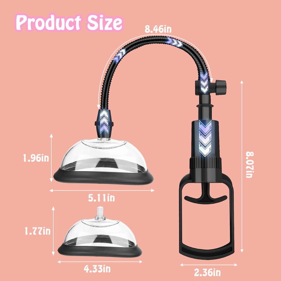 Pussy Pump Sexual Enhancers Sex Toys for Women, Manual Vagina Pump Clit Pump for Intense Stimulation, Adult Toys Clitoral Stimul