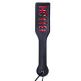 VENESUN Bitch Spanking Paddle for Adults, 12.8inch Faux Leather BDSM Paddle for Sex Play, Black