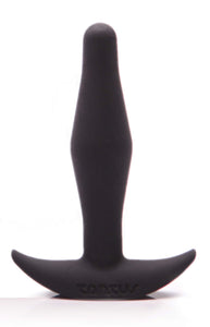 Tantus Sex/Adult Toys Little Flirt Butt Plug - 100% Ultra-Premium Flexible Silicone Satin Prostate Massager, Waterproof, Anal Stimulation, Pleasure For Men, Women, Couples, Beginners - Onyx