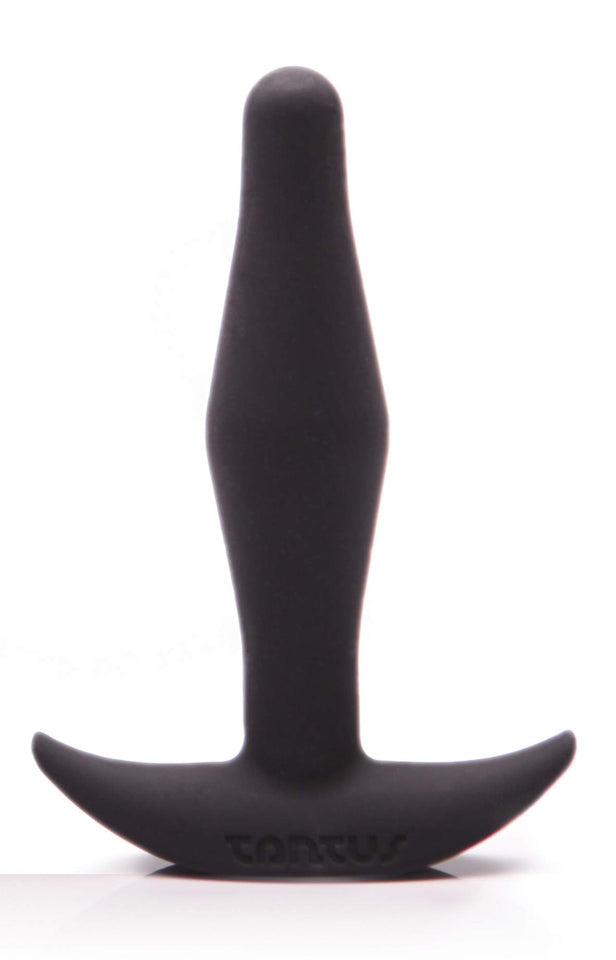 Tantus Sex/Adult Toys Little Flirt Butt Plug - 100% Ultra-Premium Flexible Silicone Satin Prostate Massager, Waterproof, Anal Stimulation, Pleasure For Men, Women, Couples, Beginners - Onyx
