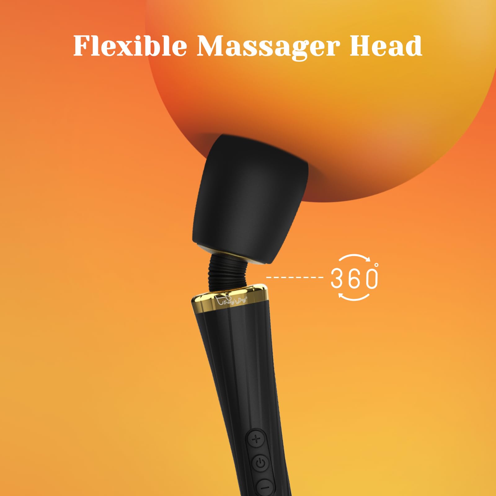 Tracy's Dog Vibrator - Cordless High-Power Wand Massager for Clitoral Stimulation, Quiet & Waterproof Adult Sex Toys for Women &