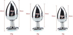 3Pcs Set Luxury Metal Butt Toys Heart Shaped Anal Trainer Jewel Butt Plug Kit S&M Adult Gay Anal Plugs Woman Men Sex Gifts Thing