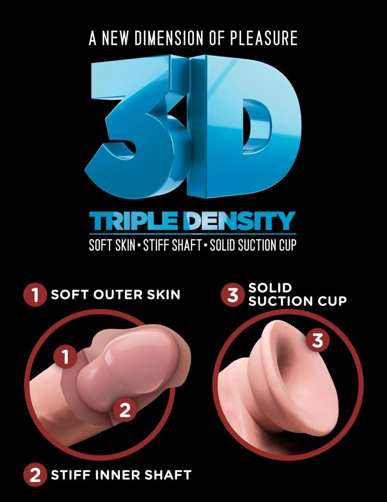 King Cock Plus Triple Density 11 Inch Cock - Flesh